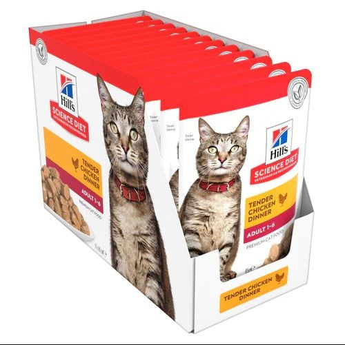 PACK OF HILL'S SCIENCE DIET ADULT CHICKEN 12X85G