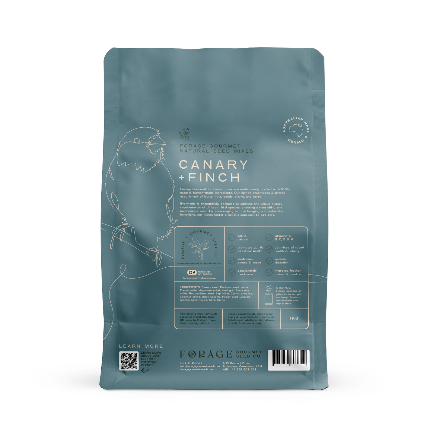 FORAGE CANARY & FINCH 1KG