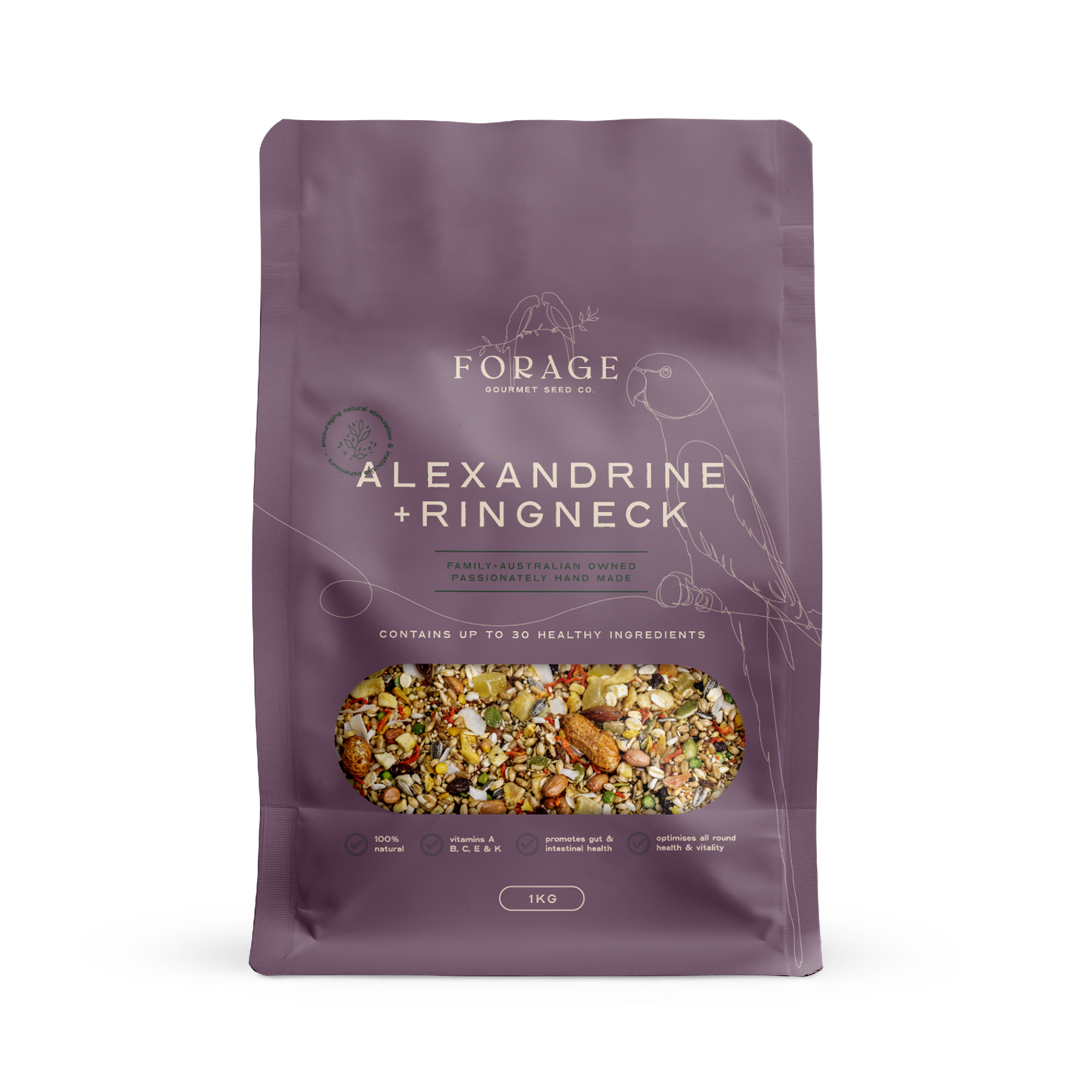 FORAGE RINGNECK & ALEXANDRINE 1KG