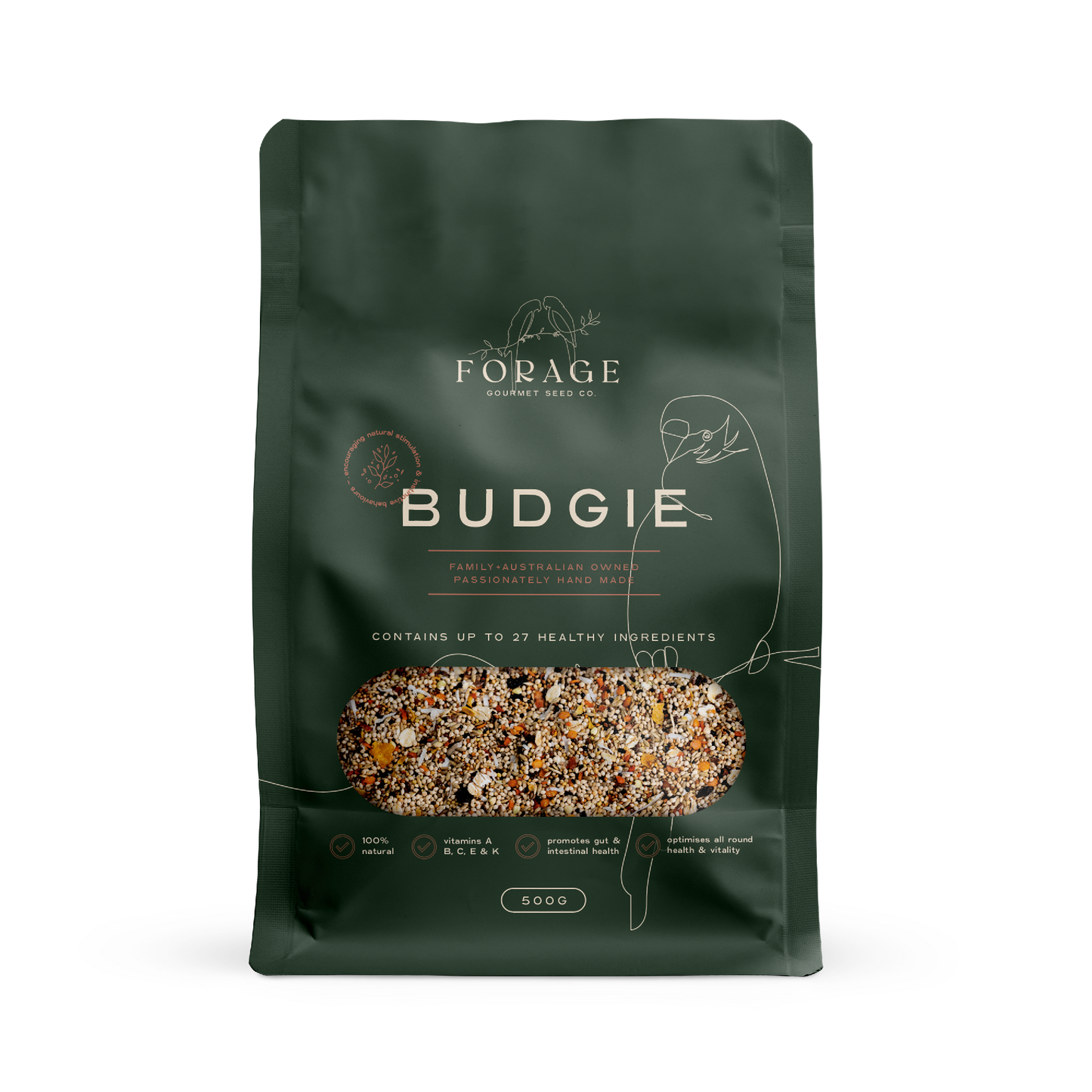 FORAGE BUDGIE 500G