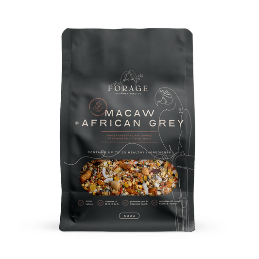 FORAGE MACAW & AFRICAN GREY 500G