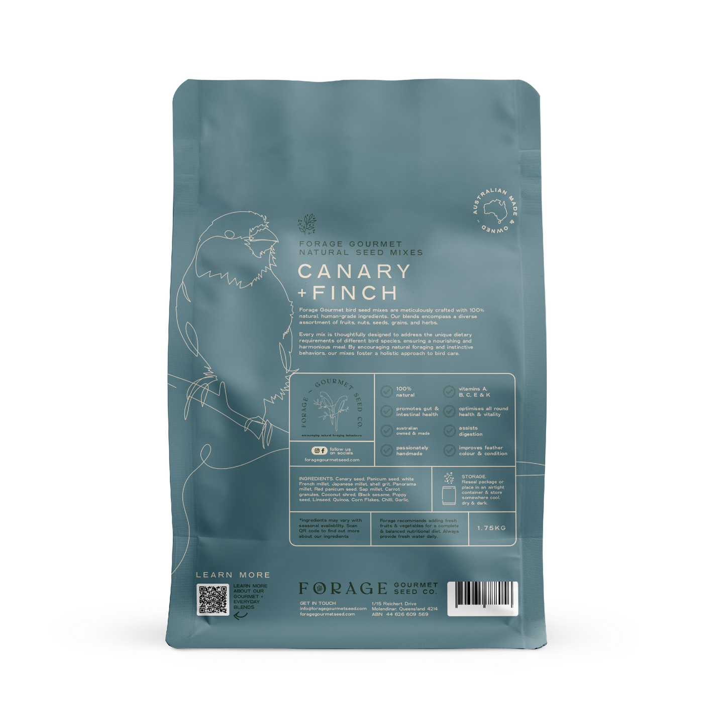 FORAGE CANARY & FINCH 1.75KG