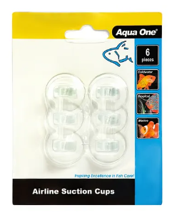 AQUA ONE SUCTION CUPS AIRLINE 6PK