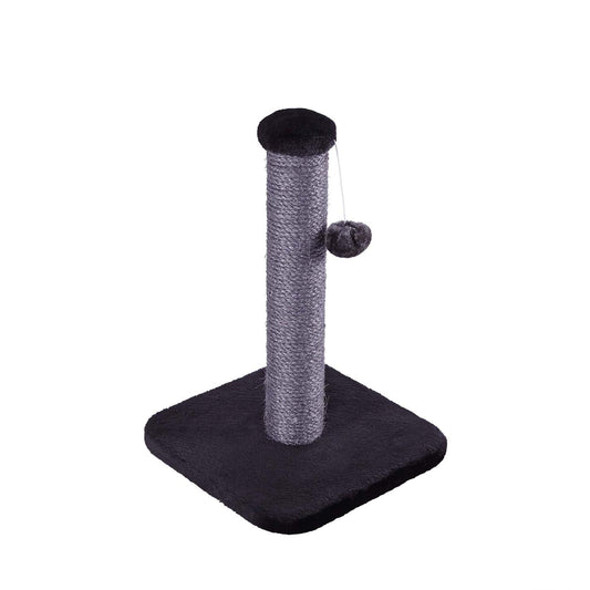 KAZOO CAT SCRATCH POST BLACK PLUSH SMALL