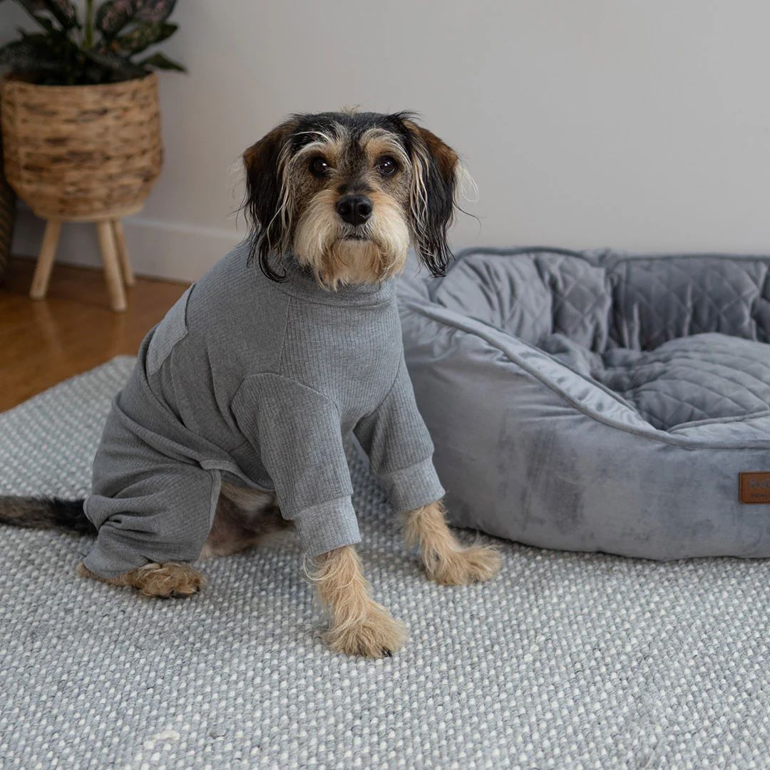 KAZOO COAT LONG JOHN PYJAMAS GREY 53CM