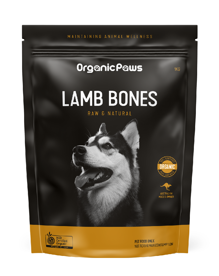 ORGANIC PAWS LAMB BONES 1KG