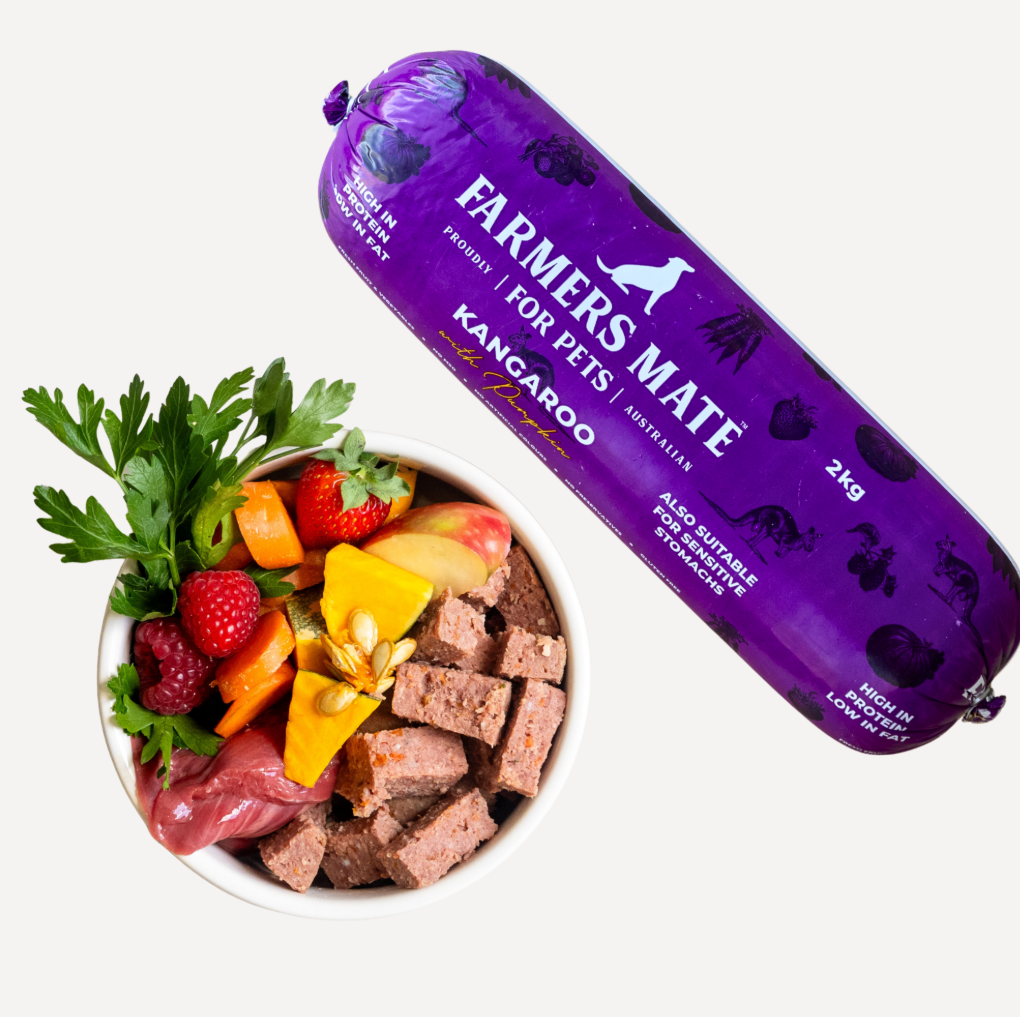 FARMER'S MATE FOR PETS KANGAROO ROLL 1KG