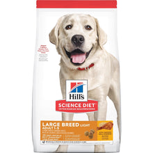 Load image into Gallery viewer, HILL&#39;S SCIENCE DIET LIGHT ADULT LARGE BREED DRY DOG FOOD 12KG