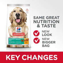 Load image into Gallery viewer, HILL&#39;S SCIENCE DIET PERFECT WEIGHT ADULT DRY DOG FOOD 1.81KG