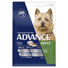 Load image into Gallery viewer, ADVANCE DOG ADULT SMALL BREED TURKEY 8KG