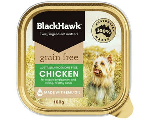 BLACK HAWK WET GRAIN FREE CHICKEN 100G