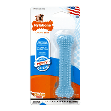 Load image into Gallery viewer, NYLABONE PUPPY CHEW BONE BLUE