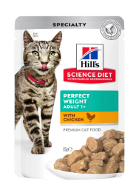 HILL'S SCIENCE DIET ADULT PERFECT WEIGHT CHICKEN 85G