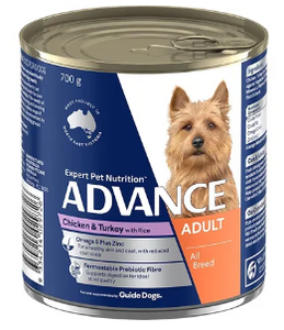 PACK OF ADVANCE DOG WET CASS CHKN 700GX12