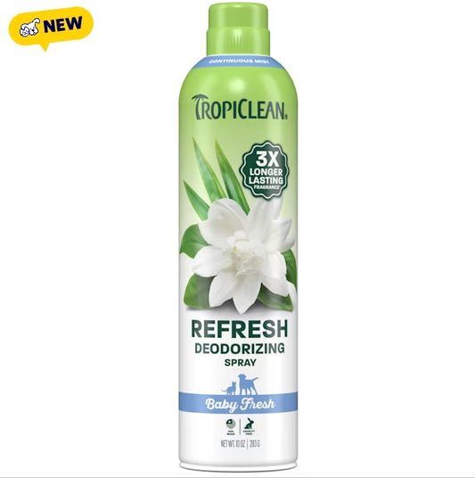 TROPICLEAN DEODORIZING SPRAY BABY FRESH 295ML 283G