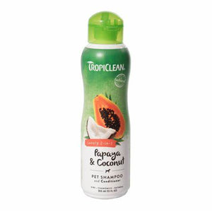 TROPICLEAN SHAMPOO - PAPAYA COCONUT 355ML