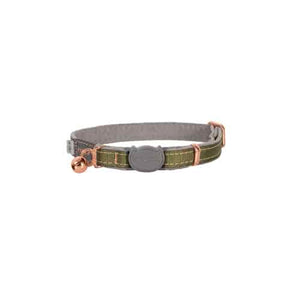 ROGZ URBANCAT SAFETY RELEASE COLLAR OLIVE TWIST SMALL