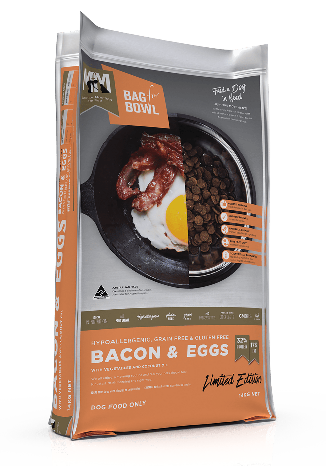 MEALS FOR MUTTS BACON & EGGS 14KG