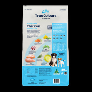 TRUE COLOURS PUPPY CHICKEN & BROWN RICE 20KG