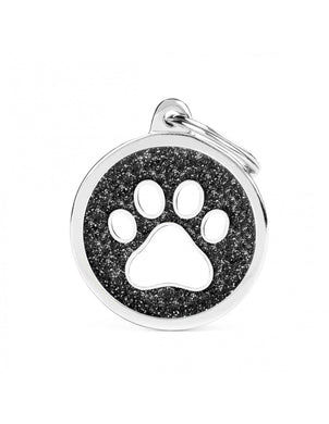 MY FAMILY SHINE CIRCLE PAW BLACK 