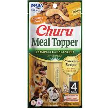 INABA CHURU DOG MEAL TOPPER CHICKEN 56G 4PK