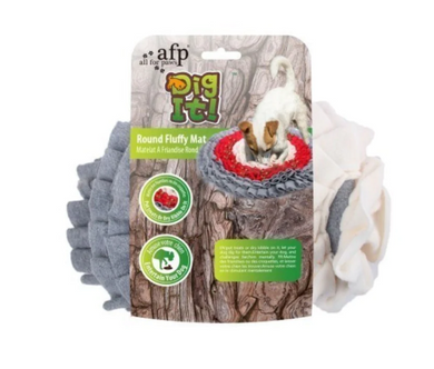 DIG IT PLAY & TREAT FLUFFY MAT ROUND