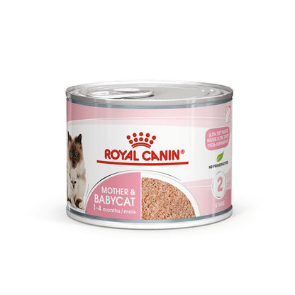 ROYAL CANIN CAT WET MOTHER & BABY CAT (KITTEN) CAN 195gX12 PACK SLAB