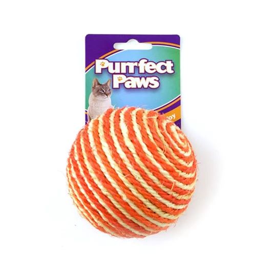 PURRFECT CAT TOY SISAL BALL