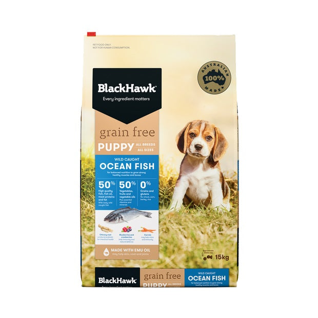 BLACK HAWK GRAIN FREE OCEAN FISH PUPPY 2.5KG