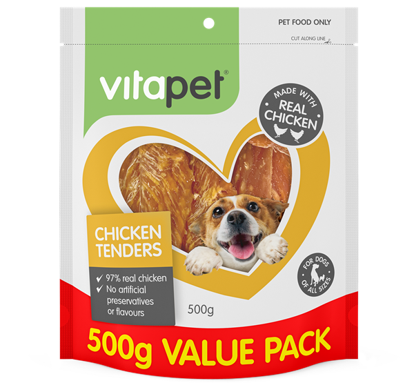 VITAPET CHICKEN TENDERS 500G