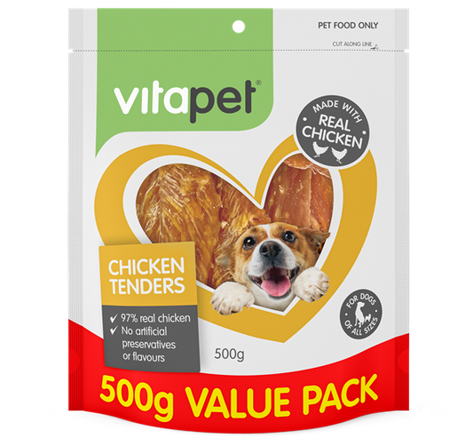 VITAPET CHICKEN TENDERS 500G