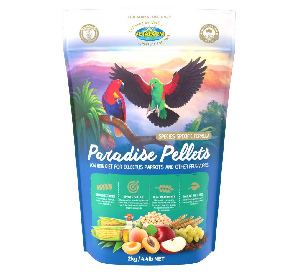 VETAFARM PARADISE PELLETS 2KG