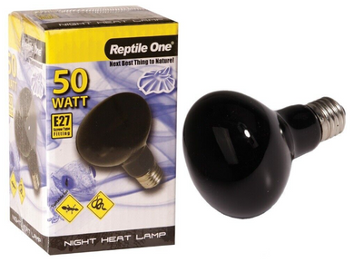 REPTILE ONE HEAT LAMP NIGHT 50W