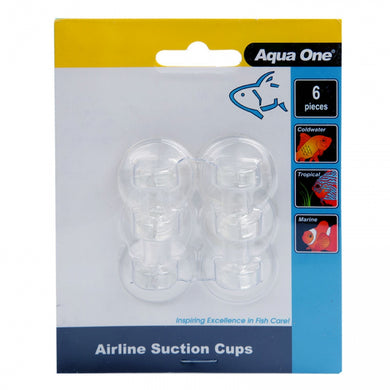 AQUA ONE SUCTION CUPS AIRLINE 6PK