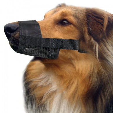 MUZZLE NYLON ADJUSTABLE (M) BLACK