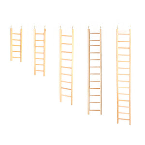 BIRD TOY WOODEN LADDER 9 RUNG