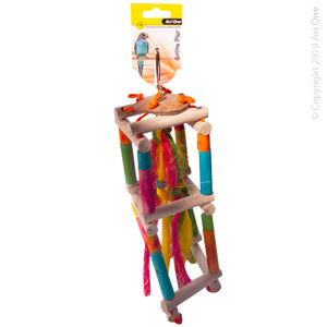 PARROT TOY WOODEN JUNGLE GYM L 37CM