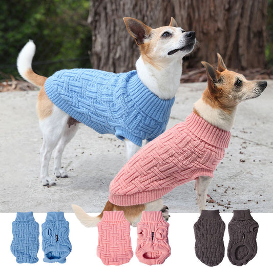 PET ONE DOG COAT KOMFYKNIT JUMPER ICELANDIC BLACK 25CM 