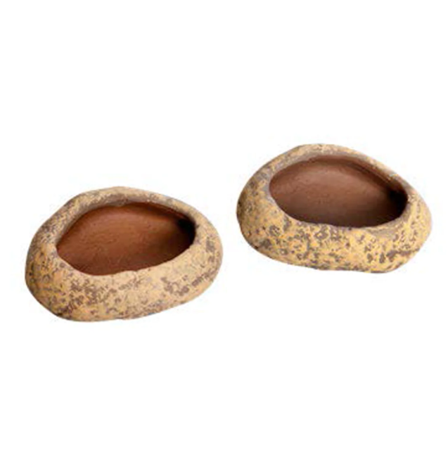 REPTILE ONE DISH 2PCS XS SANDSTONE