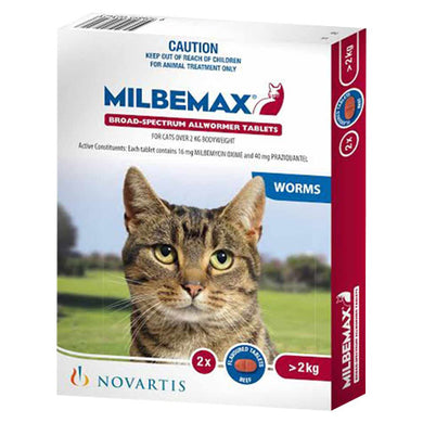 MILBEMAX TASTY LGE CAT 2'S