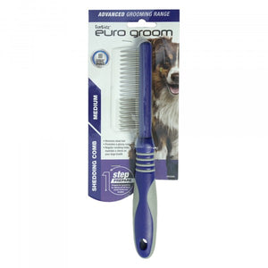 EURO GROOM DOG SHEDDING COMB COARSE MD