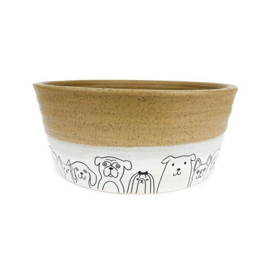 BARKLEY & BELLA BOWL CERAMIC POOCH