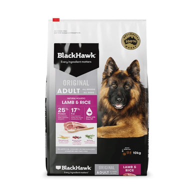 BLACK HAWK LAMB RICE 10KG