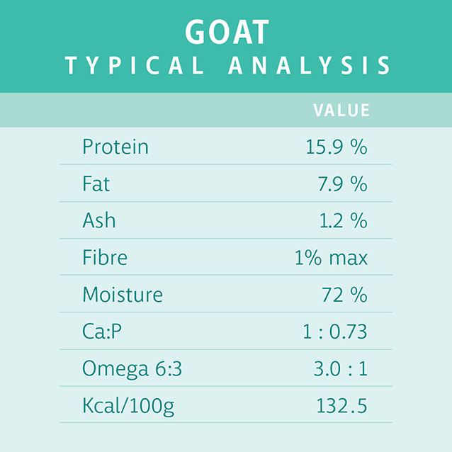 RAW 4 PAWS GOAT 1KG TUB