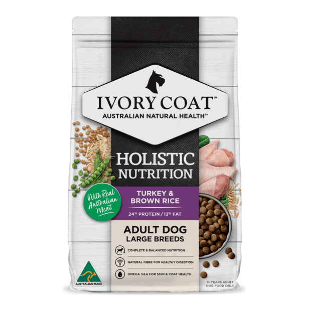 IVORY COAT ADULT LGE TURKEY & BROWN RICE 2.5KG