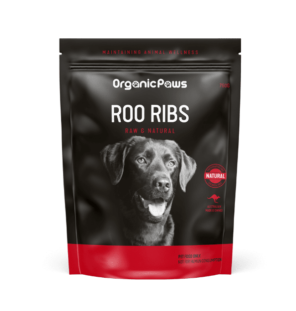 ORGANIC PAWS ROO RIB 750G