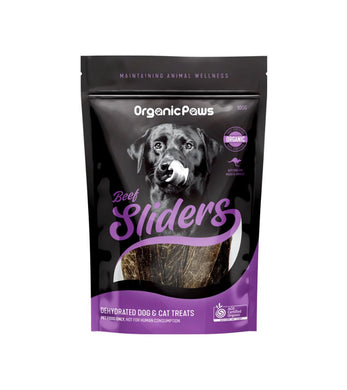 ORGANIC PAWS SLIDERS BEEF 100G