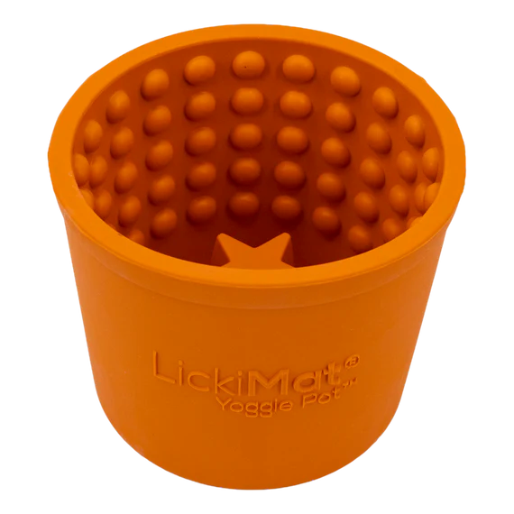 LICKIMAT YOGGIE POT XS-XL ORANGE