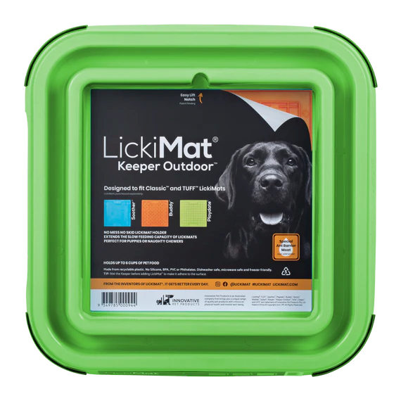 LICKIMAT KEEPER MAT HOLDER GREEN