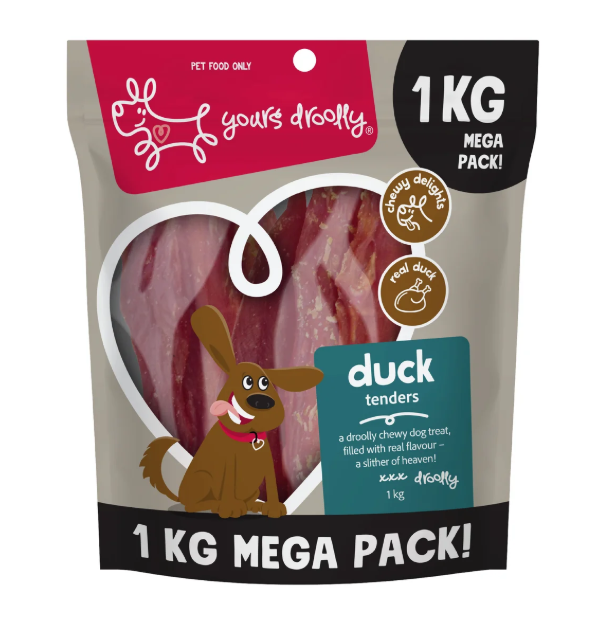 YOURS DROOLLY DUCK TENDERS 1KG